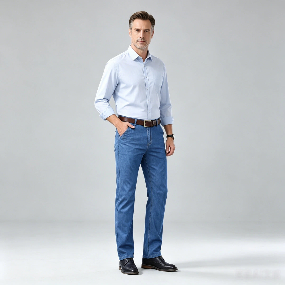 👖👖2026 Blugi pentru bărbați simpli, casual și versatili de mărime mare👍