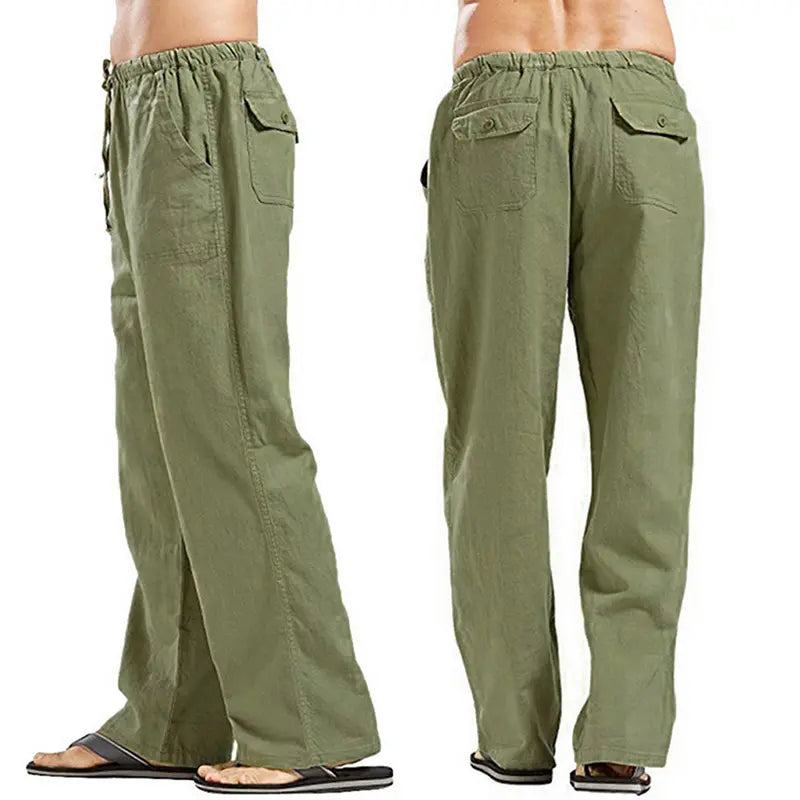 💥👖💖【S-5XL】Pantaloni casual pentru bărbați din bumbac – croială lejeră, material moale și respirabil