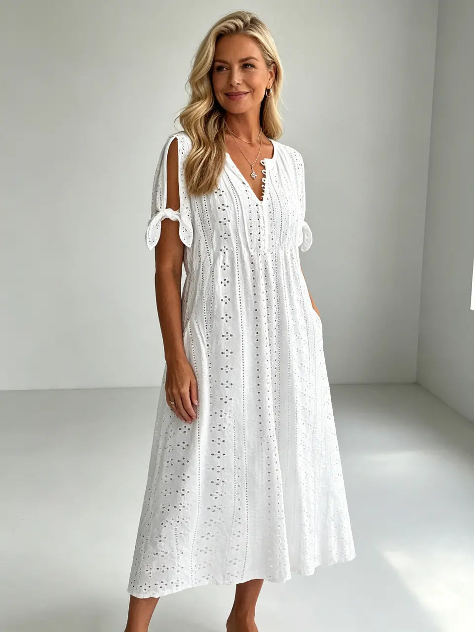 【🏆Cele mai bine vândute produse】👗 Rochie simplă și delicată, de culoare uni