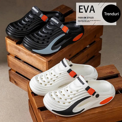 👟 50% reducere 🌬️ Sandale universale pentru bărbați cu talpă groasă din EVA: antiderapante, super ușoare și respirabile, ideale pentru plajă, sport și purtare zilnică 🏃‍♂️