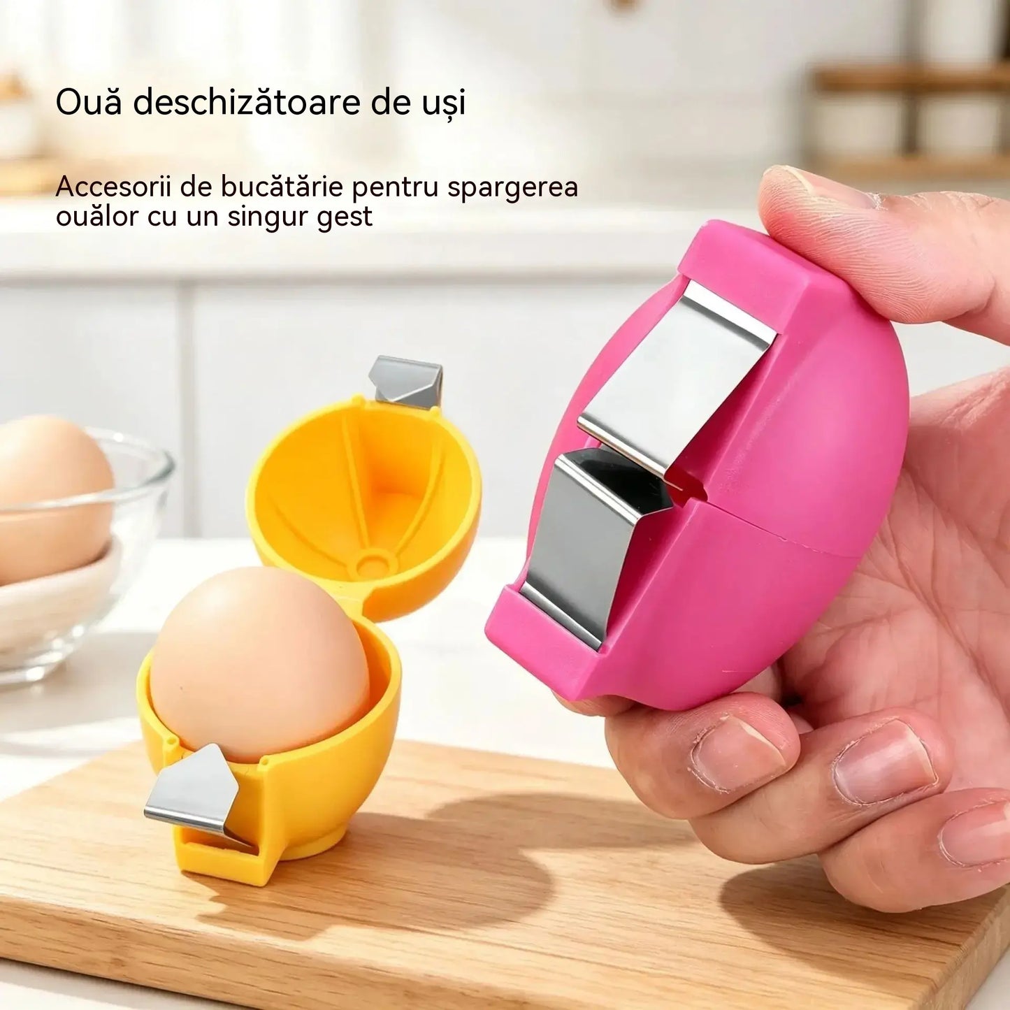 🔥 Reducere 50% 🔥🥚Separator de ouă practic pentru bucătărie, gătește mai ușor în fiecare zi (3 bucăți)