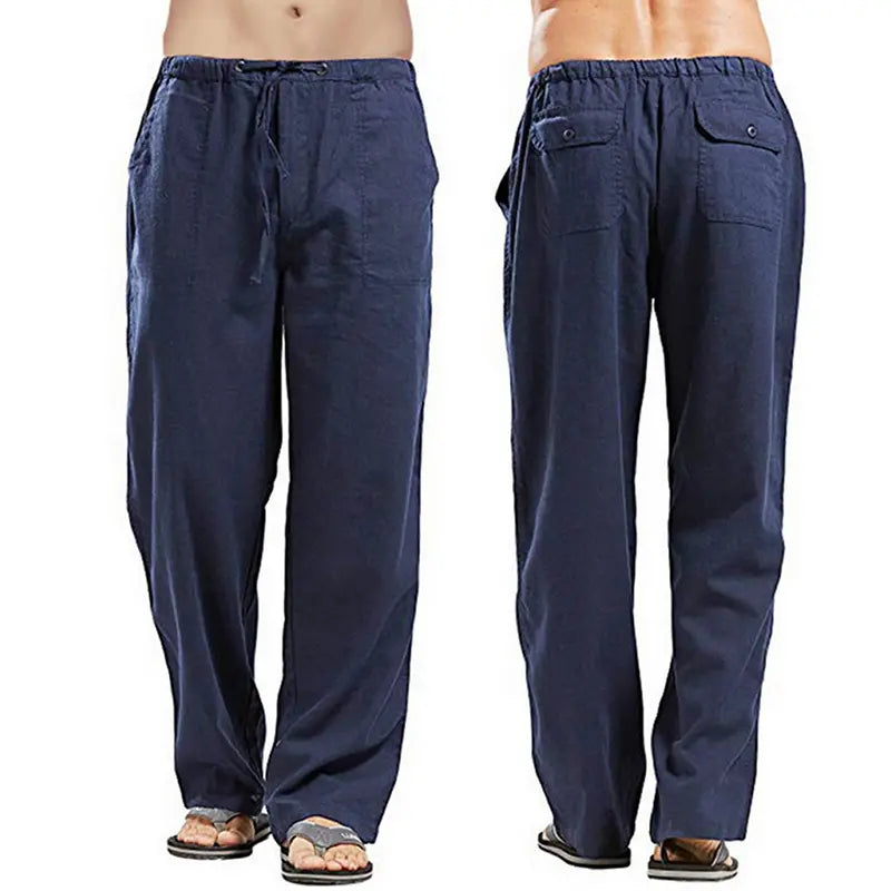 💥👖💖【S-5XL】Pantaloni casual pentru bărbați din bumbac – croială lejeră, material moale și respirabil