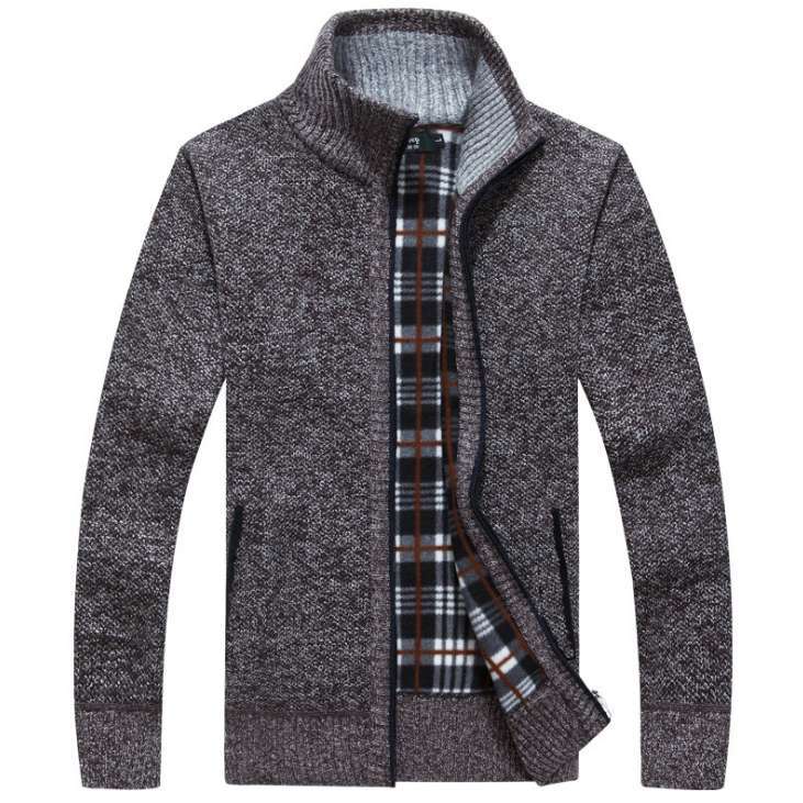 【M~3XL】2026 Moški ohlapen pulover z zadrgo velike velikosti