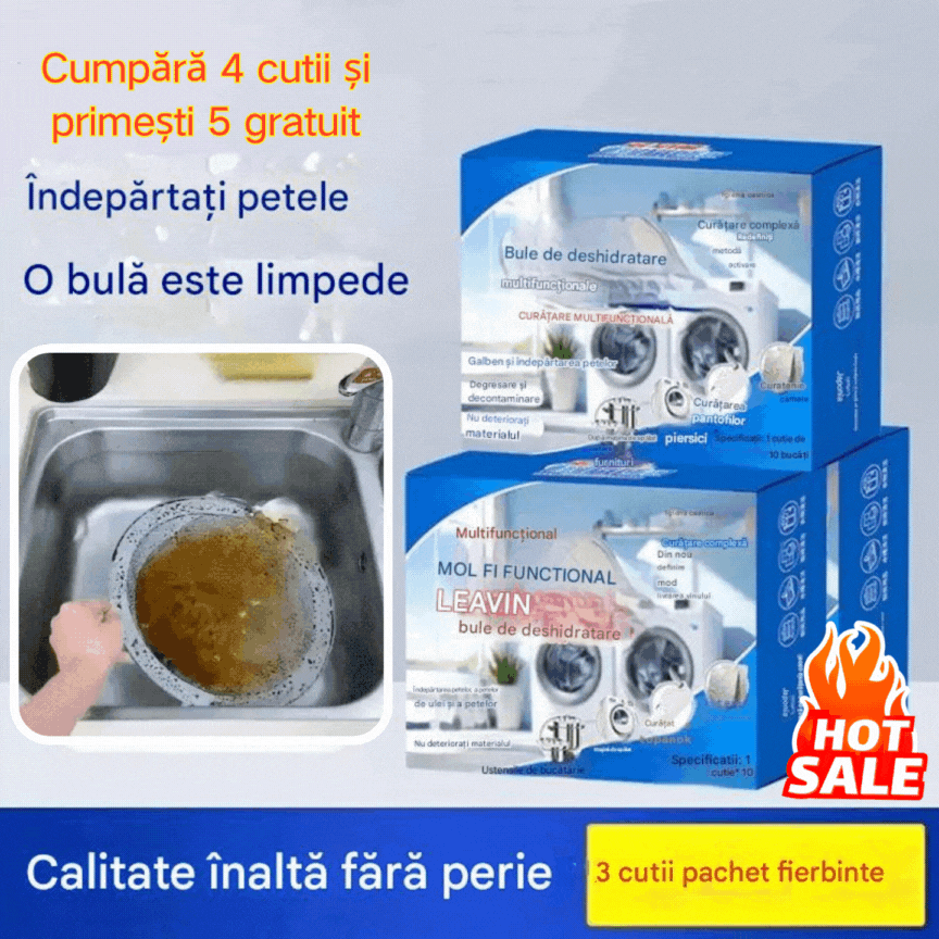 🔥【Cumpără 3 cutii și primești 3 gratuit】✨【Curățare rapidă】💦 Tablete efervescente multifuncționale pentru curățenia casei