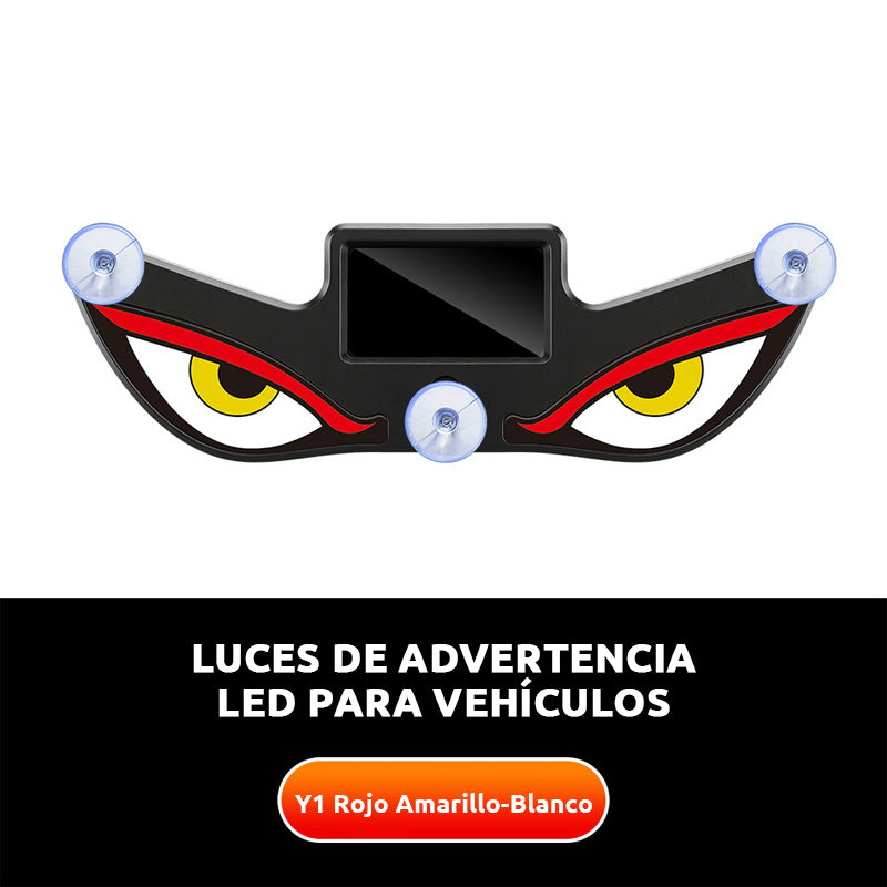 🚨【Compra 1 y llévate 1 gratis】 Luz de advertencia solar ojo diabólico LED | ☀️ Solar, con sensor de luz, para camiones y furgonetas
