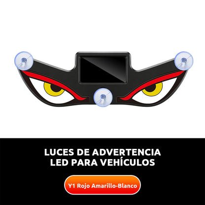 🚨【Compra 1 y llévate 1 gratis】 Luz de advertencia solar ojo diabólico LED | ☀️ Solar, con sensor de luz, para camiones y furgonetas