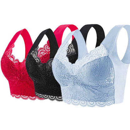【40kg-110kg】Sutien nou pentru femei confortabil și respirabil (3bucăți)>Potrivit femeilor peste 40 de ani