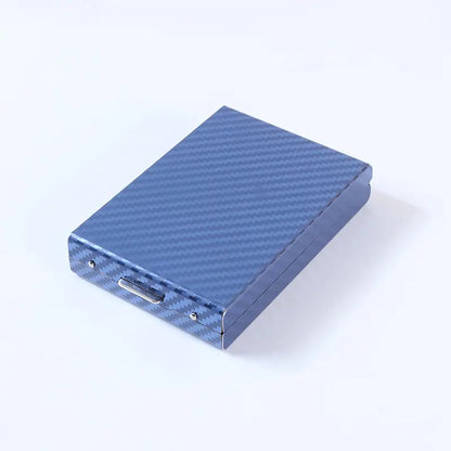 🛡️✨ Suport pentru carduri din oțel inoxidabil cu protecție RFID – Portofel pentru carduri cu protecție împotriva demagnetizării, compact și portabil 💳