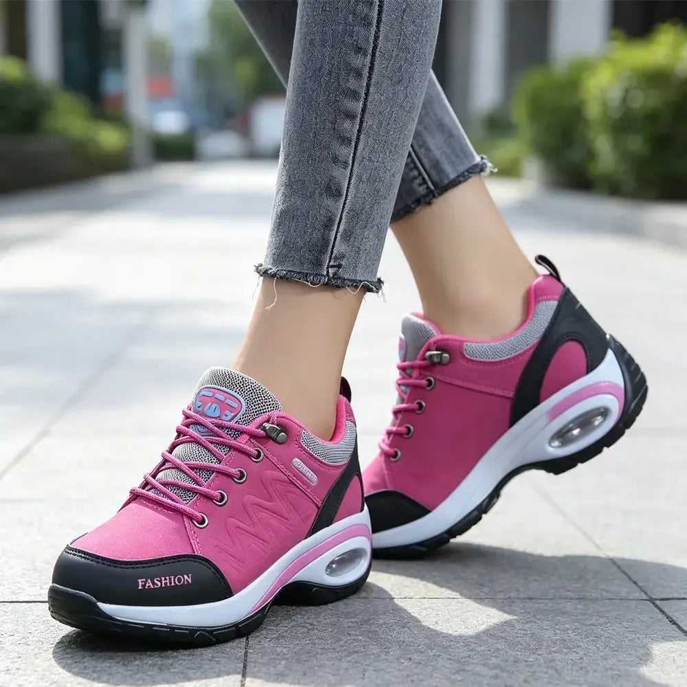 Pantofi sport de damă cu pernă de aer și talpă moale – Model casual cu platformă, respirabili și confortabili (Mărimi 35–42)
