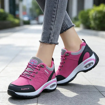 Pantofi sport de damă cu pernă de aer și talpă moale – Model casual cu platformă, respirabili și confortabili (Mărimi 35–42)