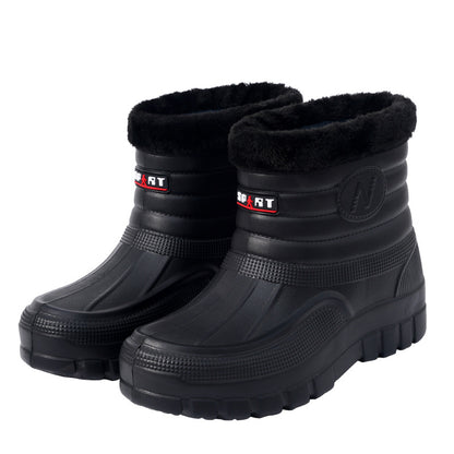 ♥️♥️【40-45】【Nuevo producto】Botas de exterior cálidas e impermeables para hombre con forro polar, duraderas, para agua y nieve, hasta el tobillo o por encima del tobillo.