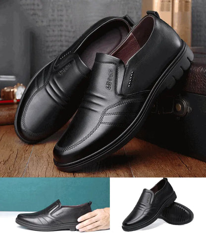 【39-44】Pantofi de afaceri casual pentru bărbați, din piele moale, cu talpă moale, stil nou 2026