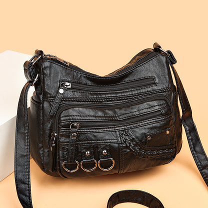 💥【50% de descuento por tiempo limitado】👜Bolso bandolera de cuero suave de gran capacidad 2026