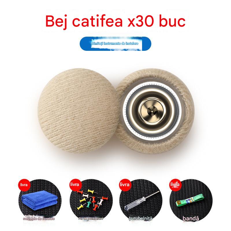 【30 buc】Pânza de pe acoperișul mașinii cade, reparați catarama de fixare a cuielor Modificare și recondiționare interior a mașinii chins fără demontare (kit de instrumente de instalare + șurubelniță + prosop inclus)