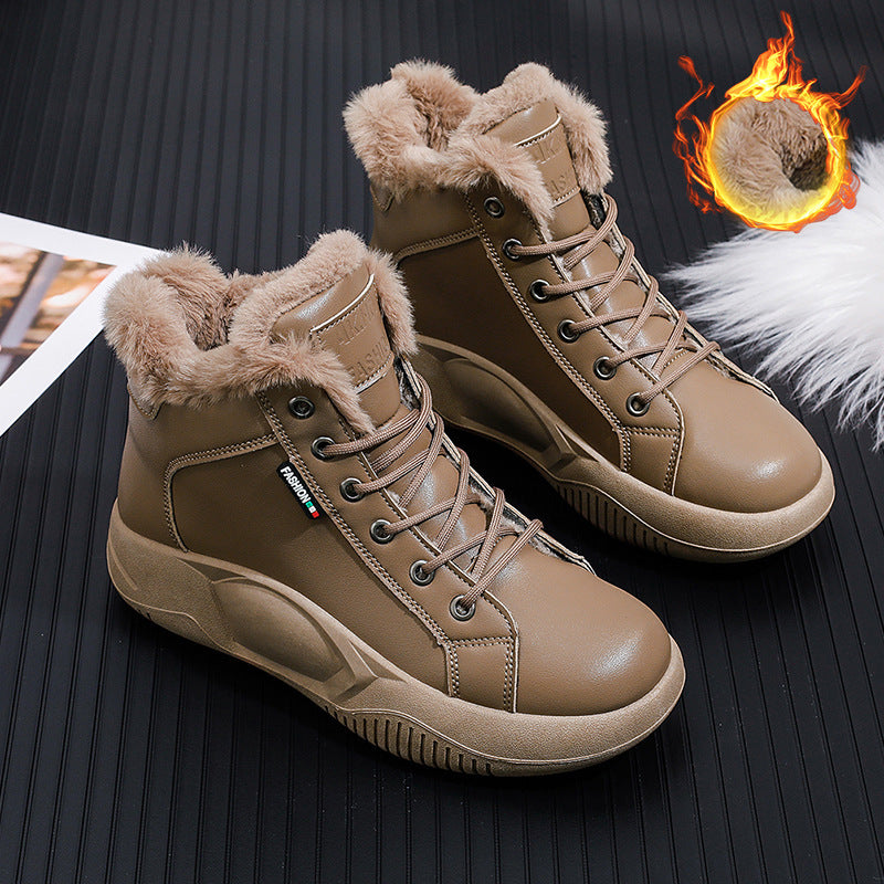 【35-40】Zapatos de ocio versátiles de nueva moda con suela gruesa retro