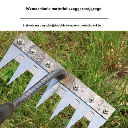 💥⛏️Artefakt do odchwaszczania z motyką do kopania w rolnictwie, uprawie warzyw, narzędzie do spulchniania gleby, stalowe grabie Fierce, grabie do gwoździ