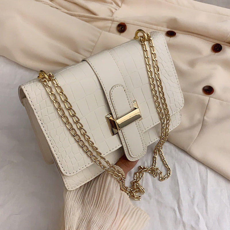 👜Bolso bandolera mujer elegante con cadena y diseño minimalista