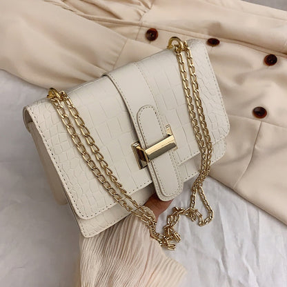 👜Bolso bandolera mujer elegante con cadena y diseño minimalista