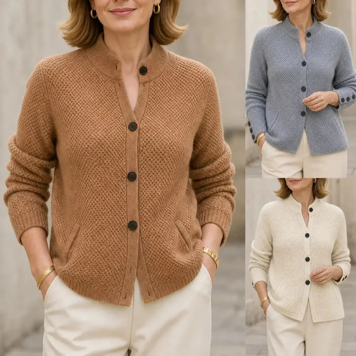 💖💖【S-2XL】Cardigan francez de cașmir de toamnă și iarnă cu un nou stil retro