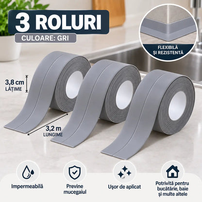 ✨【2+1 GRATUIT】Bandă impermeabilă pentru rosturi, protecție simplă împotriva umezelii pentru o casă mai curată și îngrijită