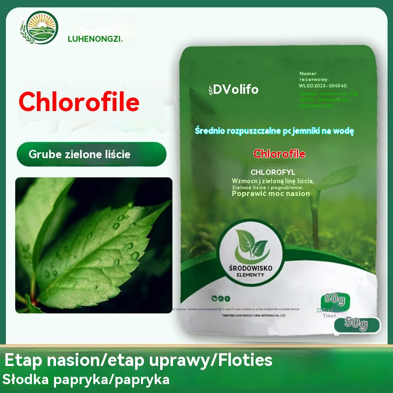 🌿🌿【10 toreb】Rozpuszczalny w wodzie nawóz z chlorofilem, nawóz dolistny do kwiatów, drzew owocowych i warzyw, wspomaga wzrost korzeni, wzrost sadzonek i zwiększa plony. Rozpuszczalny w wodzie nawóz rolniczy.