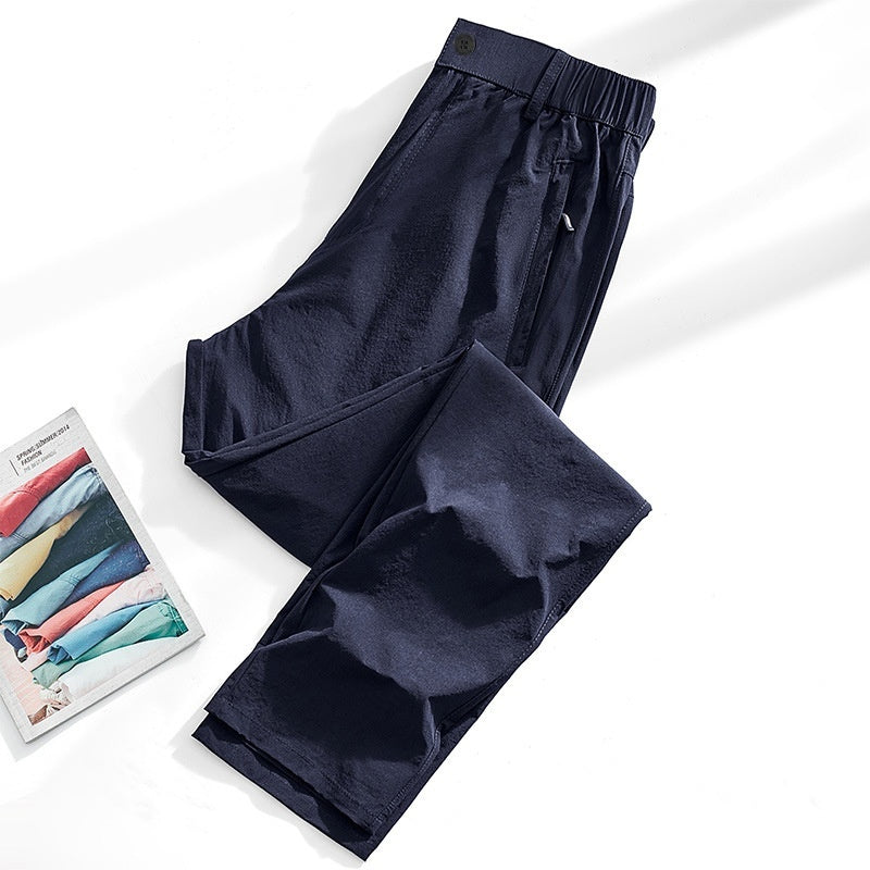 ❄️【XL-5XL】Pantalón hombre outdoor ligero de secado rápido con tejido fresco elástico ideal verano