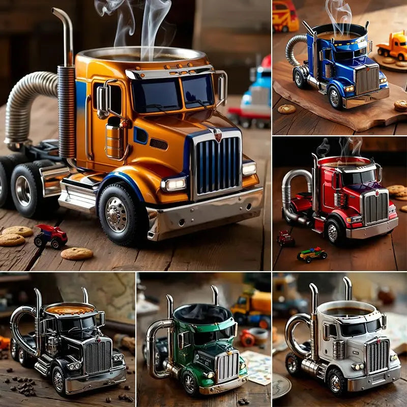 🚛【Reducere 50%】Cană de cafea lucrată manual în formă de camion
