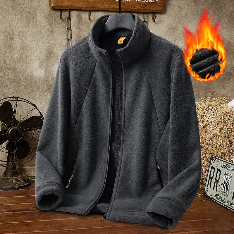 💥【M-5XL】Geacă bărbătească groasă din amestec de lână, cu finisaj tip piele întoarsă – Călduroasă și confortabilă, disponibilă în mărimi mari – Potrivită pentru toamnă și iarnă
