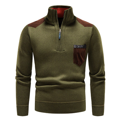 ❤️‍🔥 Pulover bărbătesc cu fermoar, stil casual, pentru toamnă și iarnă (M–3XL)