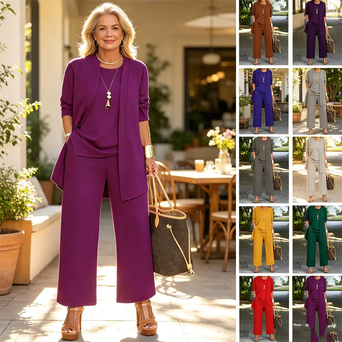 🔥【Costum din trei piese】🔥【S-5XL】 2026 Îmbrăcăminte profesională casual pentru femei, la modă și simplă（40-100kg）