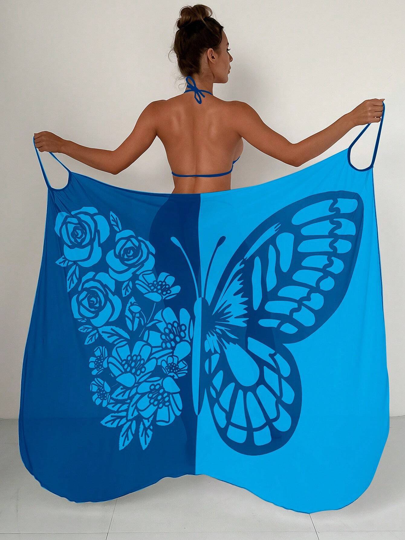 ✨【Nuevo producto con descuento】🦋🦋Nuevo kimono de gasa para mujer con estampado de mariposas ideal para playa 2026