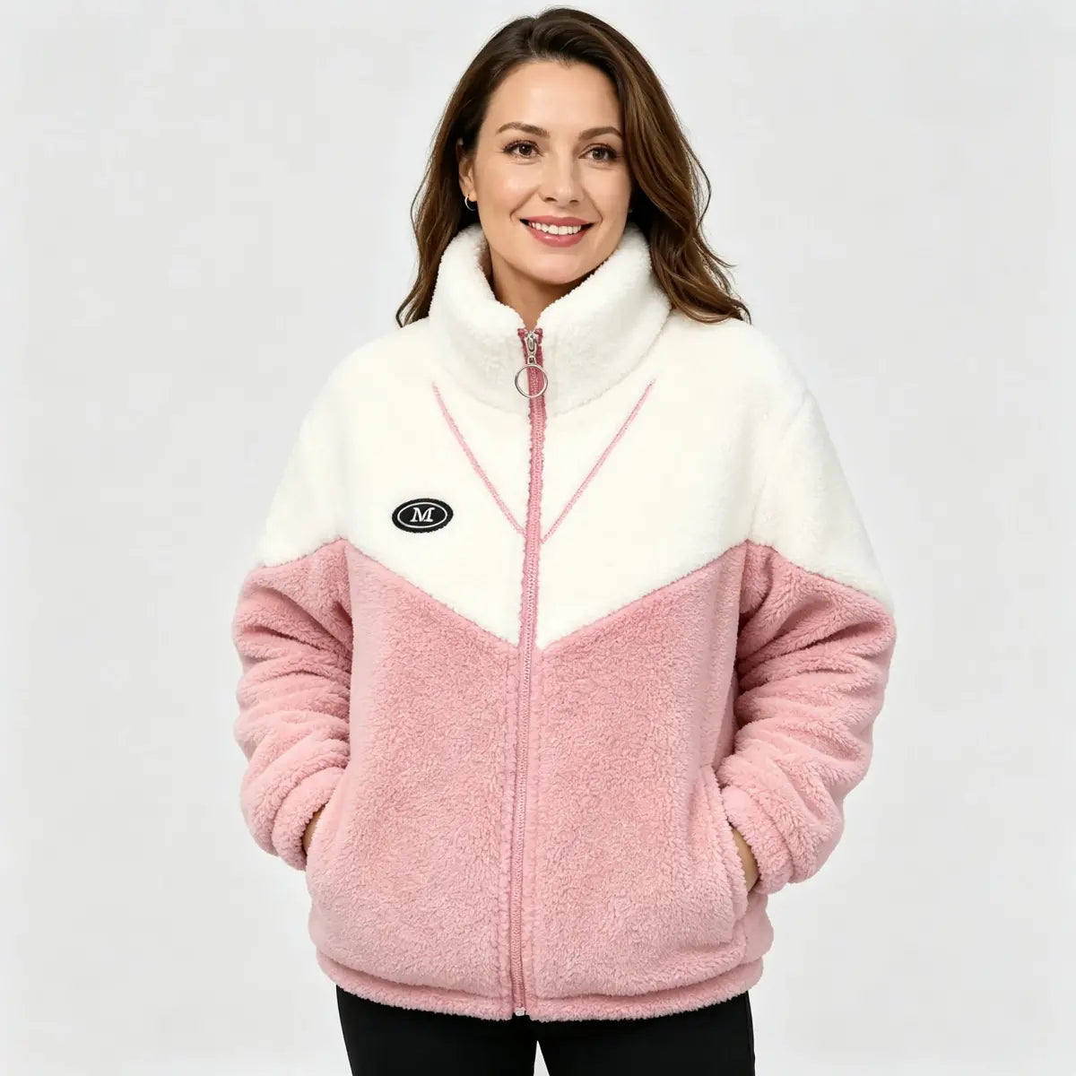 🔥🐏【M-4XL】Jachetă din bumbac cu căptușeală de iarnă, căptușeală groasă din blană de miel, haină călduroasă
