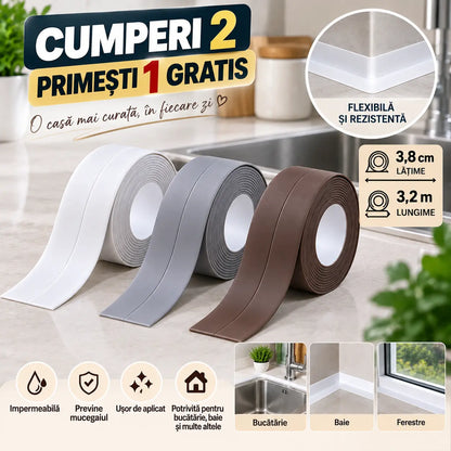 ✨【2+1 GRATUIT】Bandă impermeabilă pentru rosturi, protecție simplă împotriva umezelii pentru o casă mai curată și îngrijită