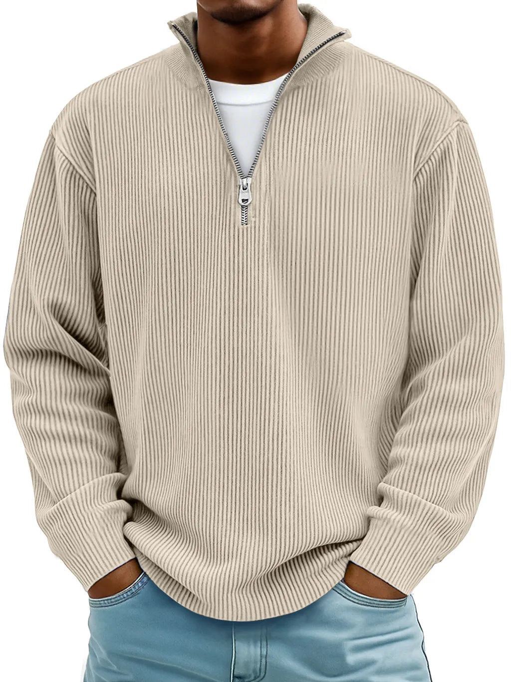 🔥【S-5XL】Nueva sudadera de hombre con cuello alto, otoño/invierno 2026