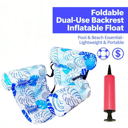 ✅️Livrare gratuită 💦📢 Canapea plutitoare pliabilă cu spătar + pompă de aer