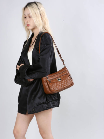 👜【Legnépszerűbb】Nagy keresztpántos válltáska | Sokoldalú és divatos keresztpántos táska