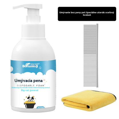 🐱🐈 Delikatna pianka dezodorująca na bazie roślin dla zwierząt, szampony dla zwierząt