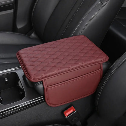 🚗 Suport Ergonomic Universal pentru Cotieră Auto · Cu Buzunare De Stocare · Piele Ecologică · Montare Rapidă!