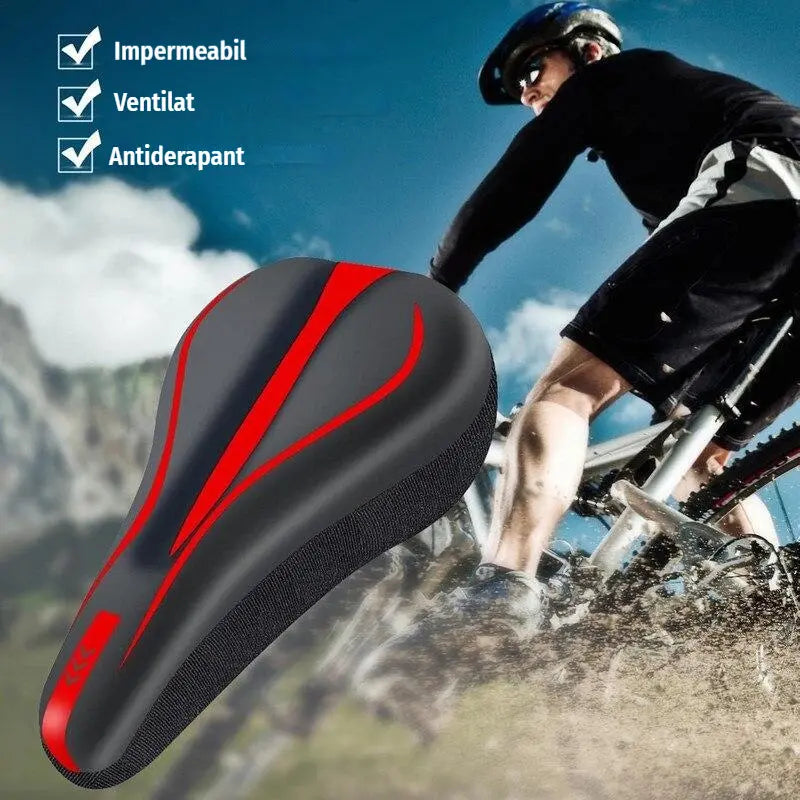🔥🚲 Husă pentru șa de bicicletă din silicon și piele moale elastică: confort maxim și protecție completă