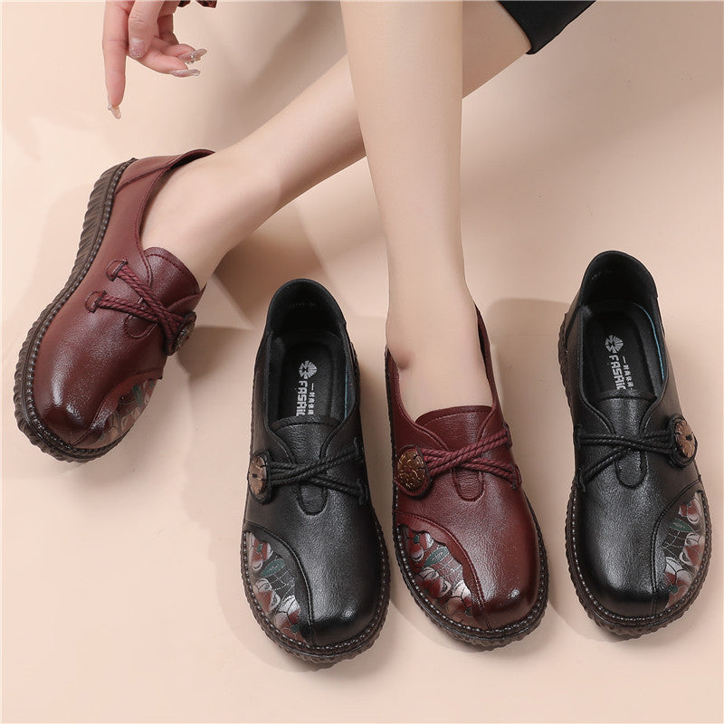 🎉🎉【35-41】2026 Nuevos zapatos planos de piel para mujer.