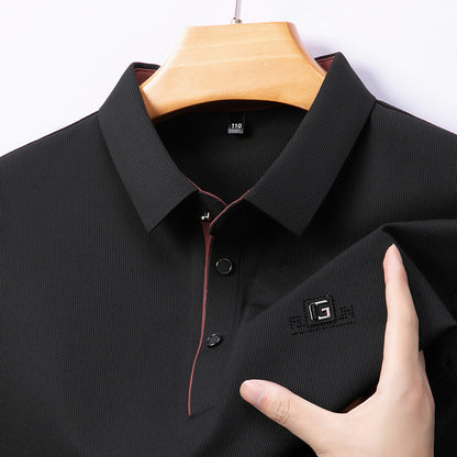 🔥【Compra uno y llévate otro gratis】🔥【M-4XL】Polo de manga larga de moda de negocios para hombre, superventas