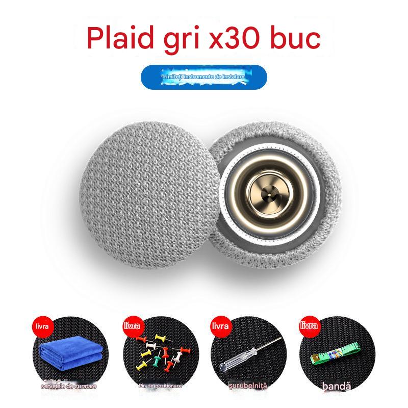 【30 buc】Pânza de pe acoperișul mașinii cade, reparați catarama de fixare a cuielor Modificare și recondiționare interior a mașinii chins fără demontare (kit de instrumente de instalare + șurubelniță + prosop inclus)