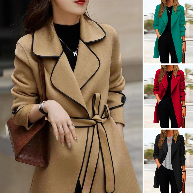 💖🔥【50% popust】[M-4XL] Jesen i zima 2025. nova dvostrana ženska jakna srednje dužine od kašmira