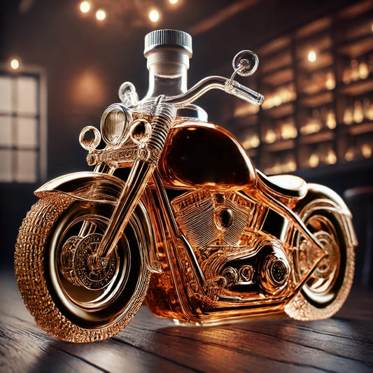 💥Gorąca wyprzedaż💥🏍️Kreatywna szklana butelka, ciekawy dekanter do wina, szklana butelka w stylu motocyklowym