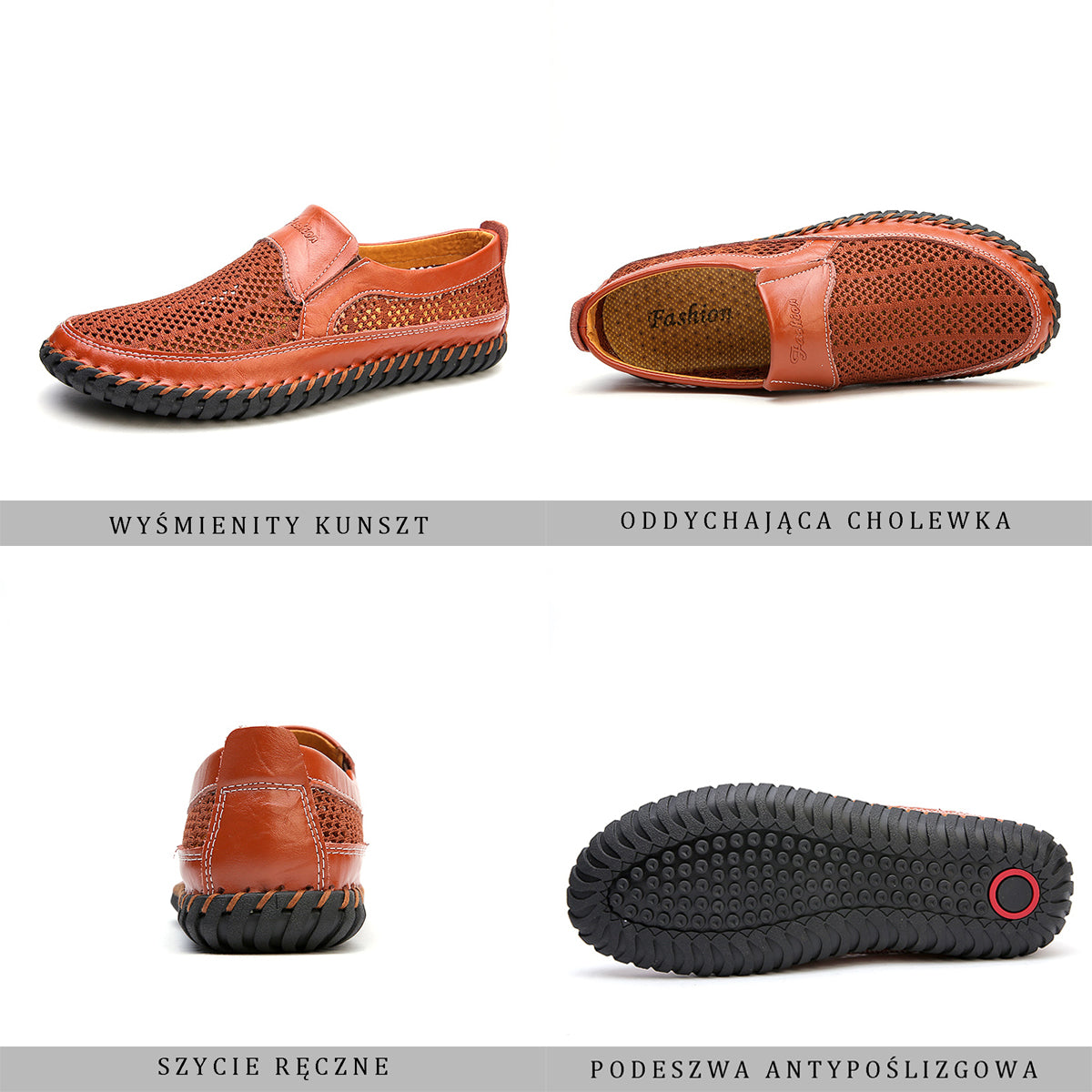 【38-48】👞Nowe męskie buty ze skóry siatkowej na wiosnę i lato - duże rozmiary odporne na pot i nieprzyjemny zapach, oddychające i wygodne-4046225