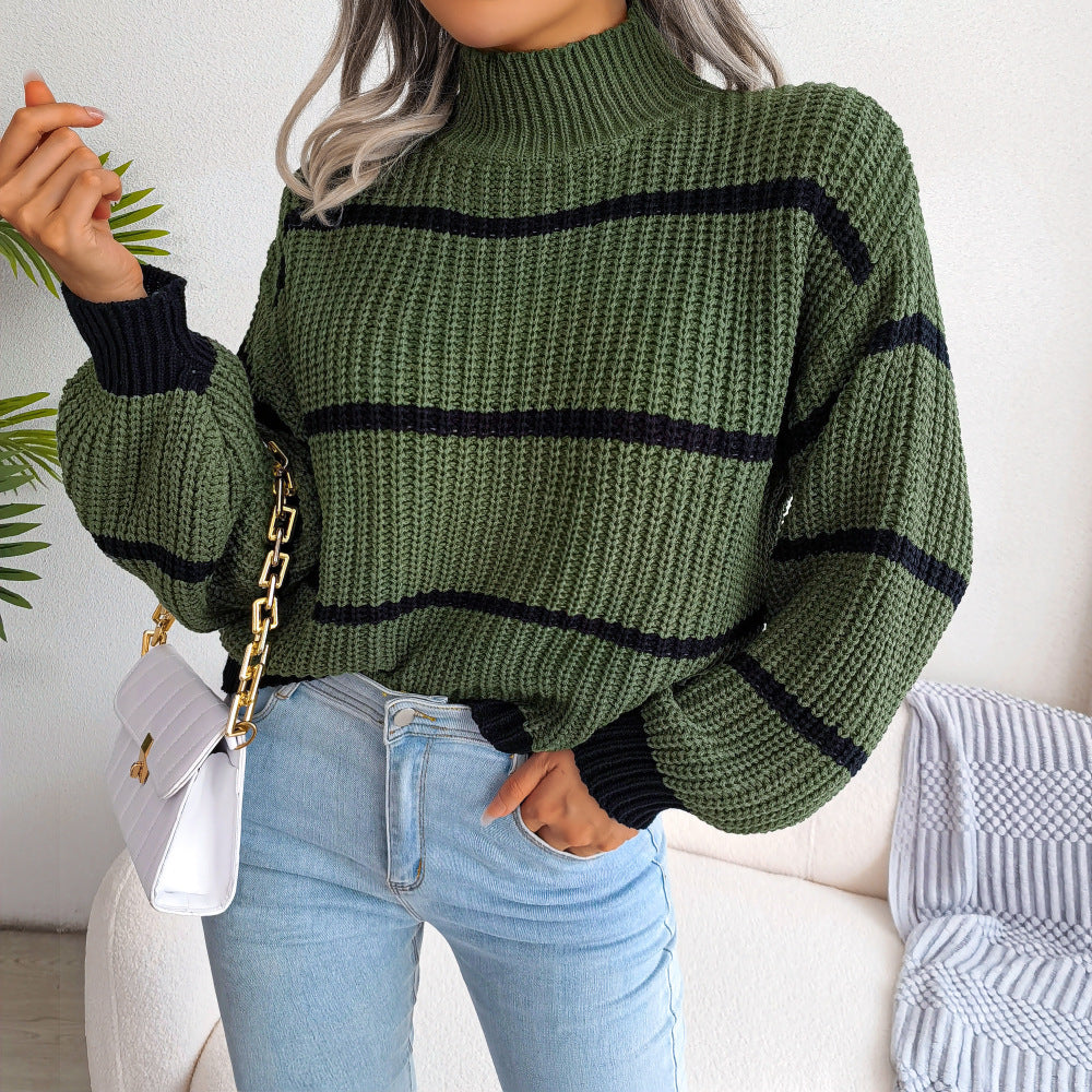 🧶🔥Nowy sweter z golfem na jesień i zimę 2026 luźny krój
