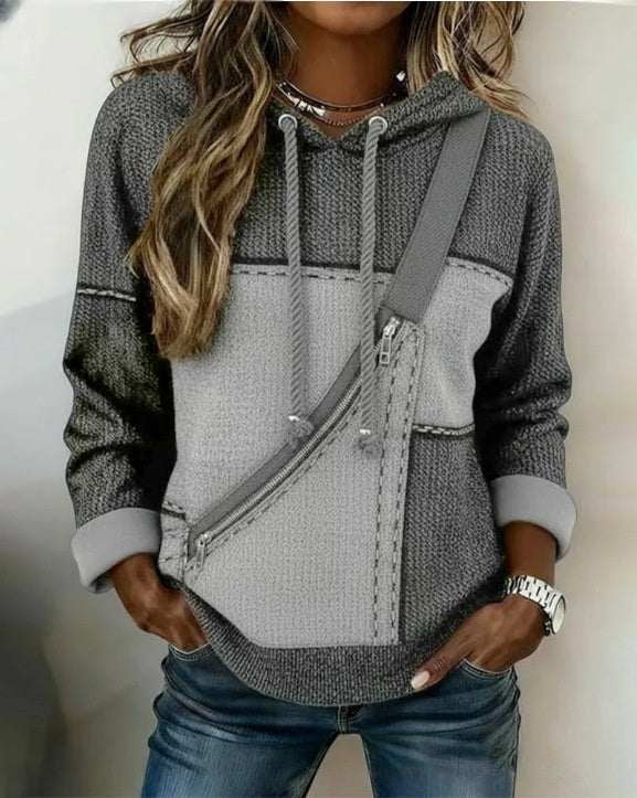 🔥【Envío gratis】🎀🎀【S-5XL】Sudadera con capucha y manga larga estampada para mujer