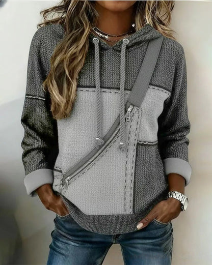 🔥【Envío gratis】🎀🎀【S-5XL】Sudadera con capucha y manga larga estampada para mujer