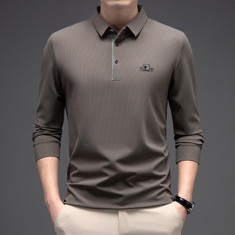 🔥【Compra uno y llévate otro gratis】🔥【M-4XL】Polo de manga larga de moda de negocios para hombre, superventas