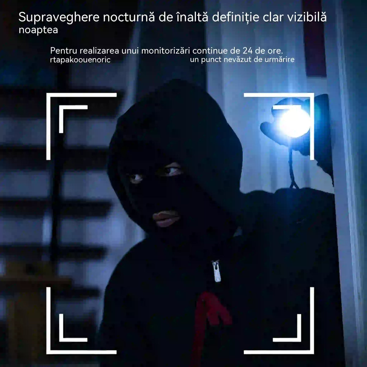 Cameră de înaltă definiție cu sistem inteligent de monitorizare a casei prin WiFi wireless de la distanță, vedere nocturnă în infraroșu, interfon bidirecțional și cameră de înaltă definiție.